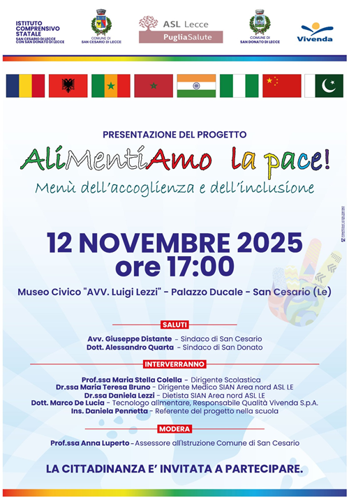 presentazione del Progetto Alimentiamo La Pace