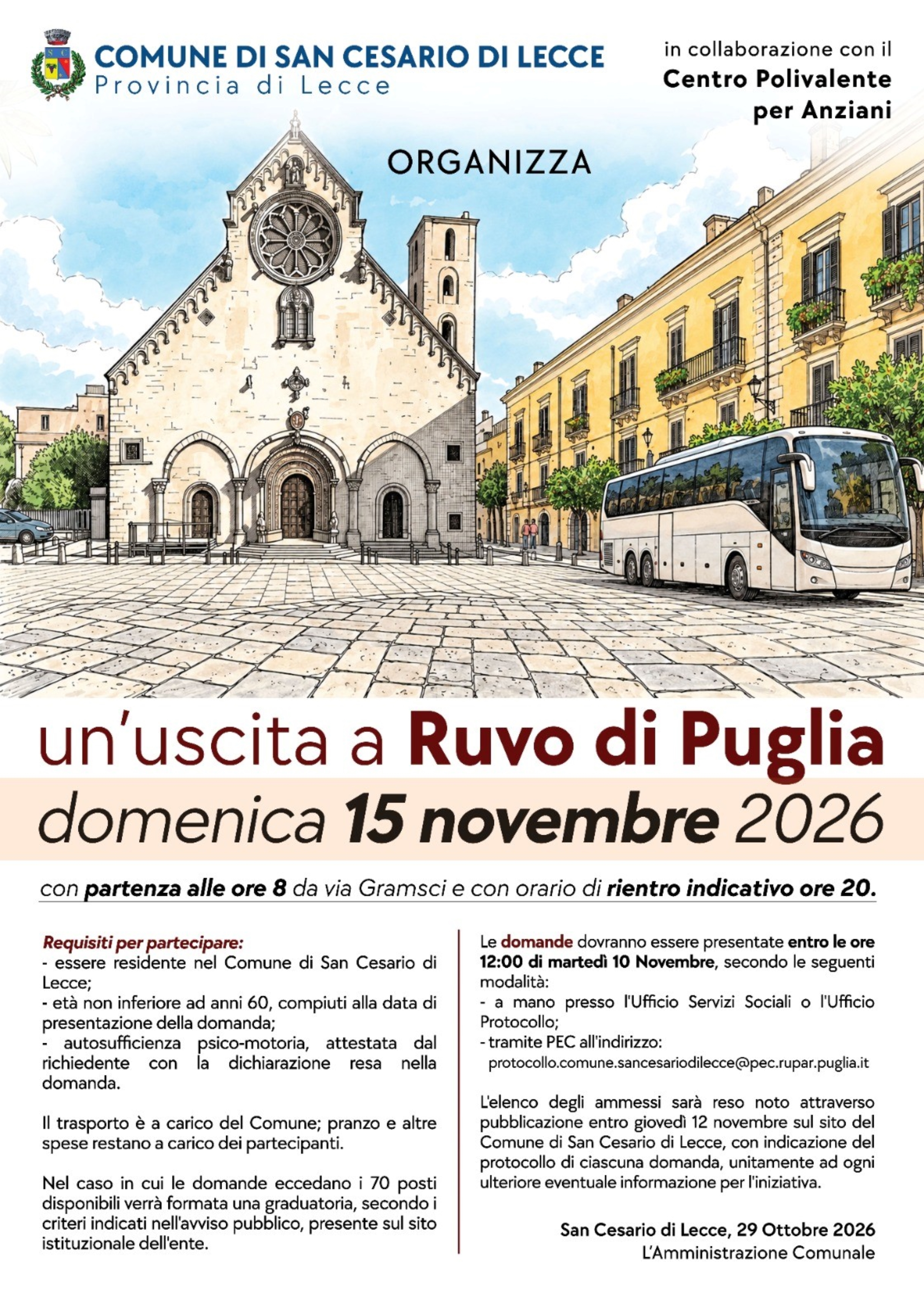 Gita a Ruvo di Puglia 15 Novembre 2026