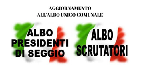 Aggiornamento albo dei presidenti e scrutatori
