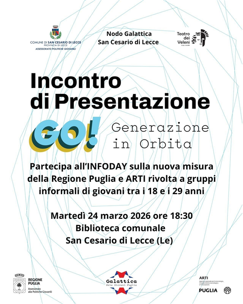 incontro di presentazione GO- 24 Marzo Biblioteca Comunale San Cesario di Lecce
